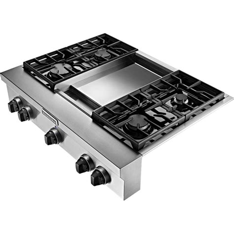 kitchenaid 36 inch gas cooktop with griddle